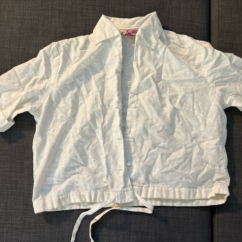 Vintage white button up